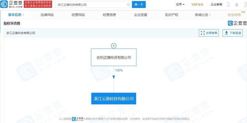吉利科技新公司落地浙江，信息系統集成服務成戰略新支點